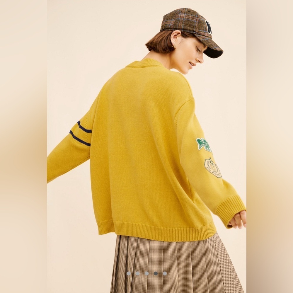 Found Arrow-Wood Varsity Knit Sweater - Picture 3 of 9